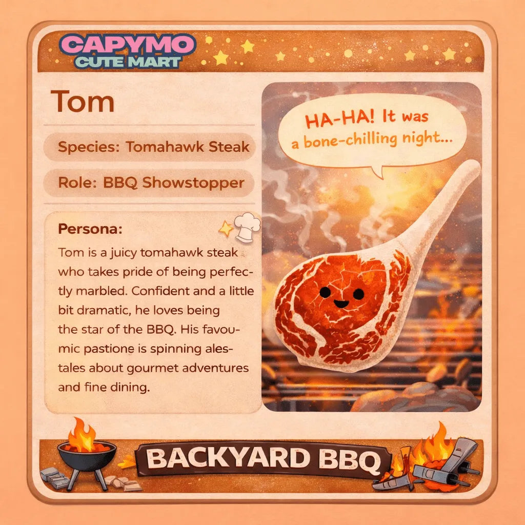 Tom -The Tomahawk – Tomahawk Steak Plush Charm